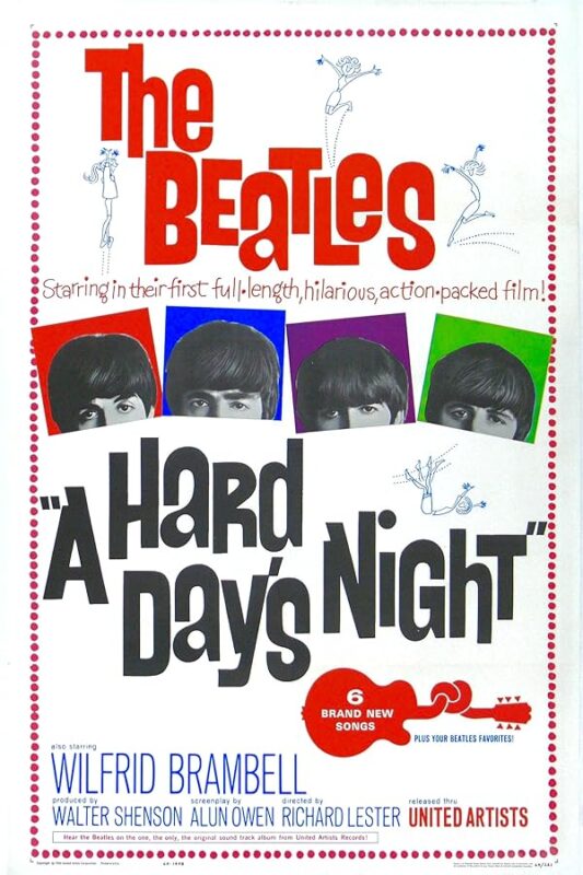 Beatles A Hard Day's Night poster