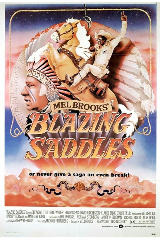 Mel Brooks poster: cowboy on rearing horse