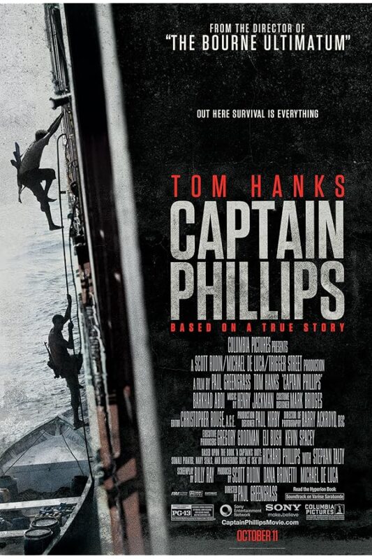 Captain Phillips poster: men boarding ship