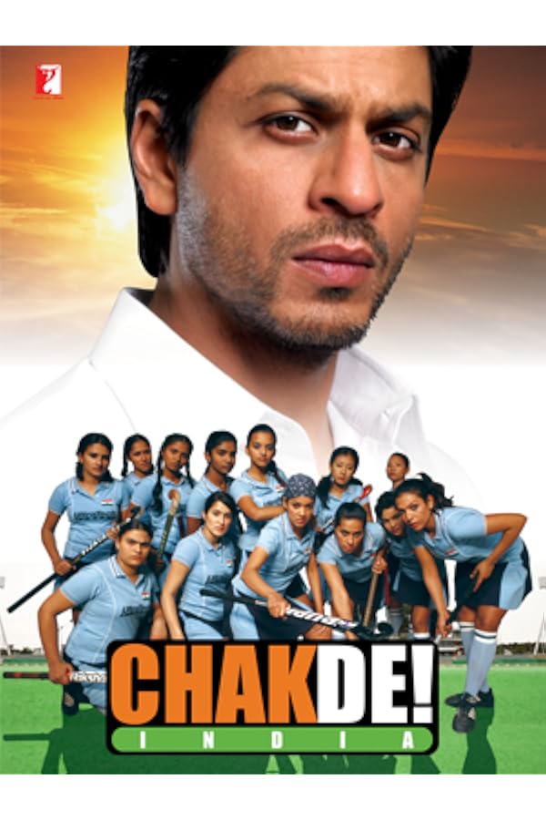 Close-up coach above women's hockey team poster.