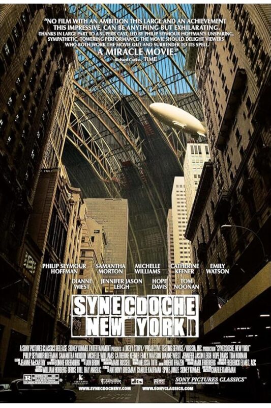 Synecdoche New York poster: massive rooftop arch
