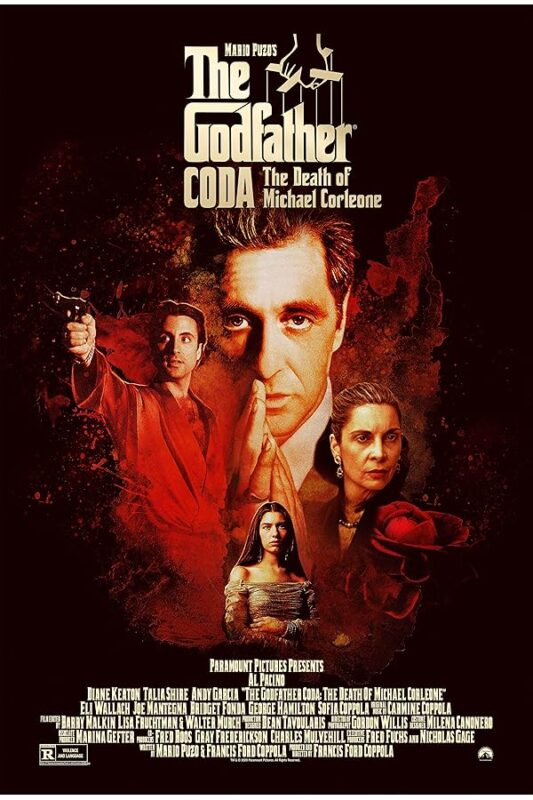 The Godfather Coda poster featuring Michael Corleone