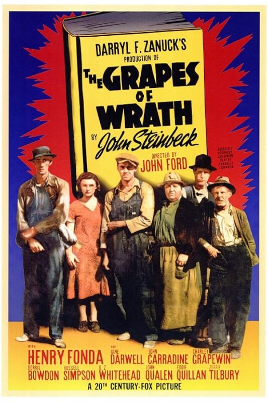 Vintage The Grapes of Wrath movie poster