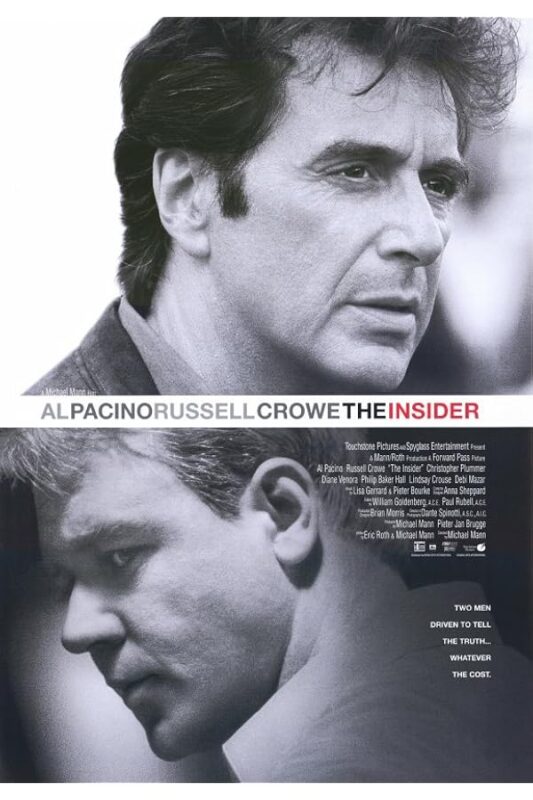 Black-and-white film poster with two profiles