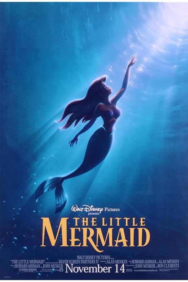 Blue underwater mermaid silhouette reaching sunlight