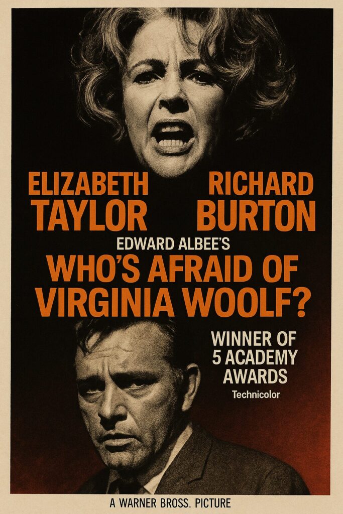 Vintage poster: anguished woman, stern man